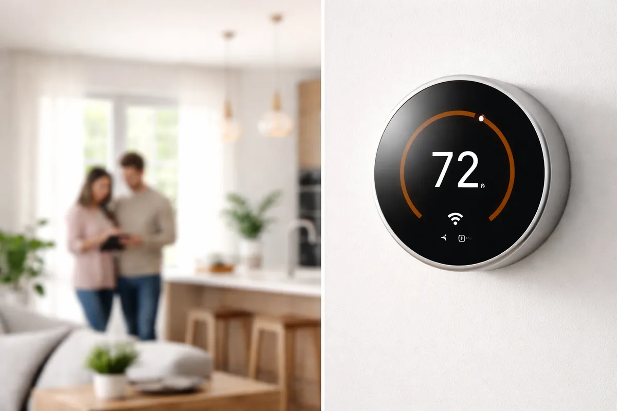 What are the benefits of using smart thermostats in homes